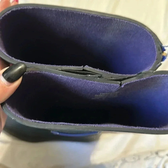 Tommy Hilfiger Women’s 9 Black TWcoastal Tall Rubber Boots Rainboots Rain Winter - Picture 5 of 8